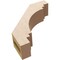 Ekena Millwork 3-inch W x 10-inch D x 10-inch H Pescadero Rough Cedar Woodgrain TimberThane Knee Brace, Primed BRCUR03X10X10PECRCPR - alternate 3